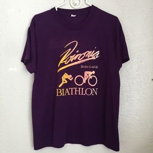 VTG 80's Screen Stars New York biathlon tee